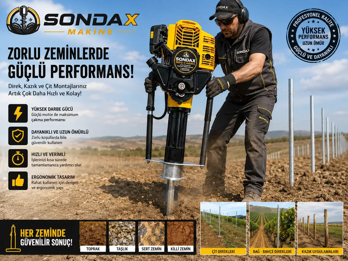 SONDAX kazık çakma makinesi